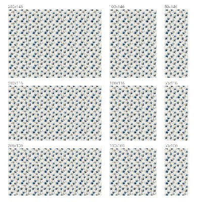 Folie für Fenster blickdicht Blaue Blumen