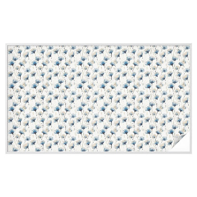 Folie für Fenster blickdicht Blaue Blumen