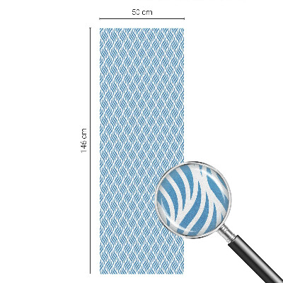 Klebefolie Fenster Sichtschutz Blaue Wellen