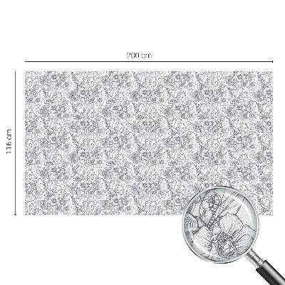 Sichtschutz Klebefolie Buntglasoptik Floristische Eleganz