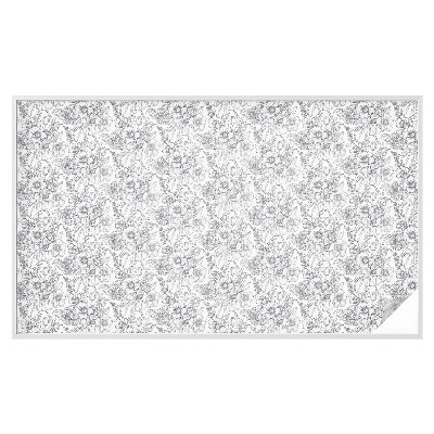 Sichtschutz Klebefolie Buntglasoptik Floristische Eleganz