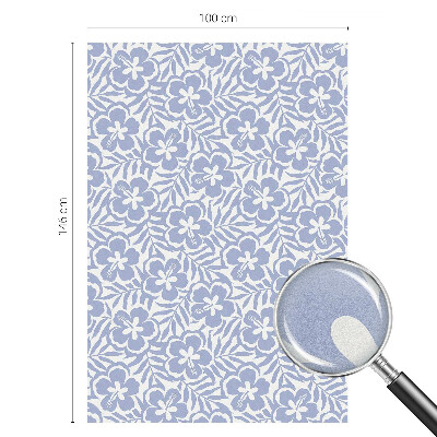 Sichtschutzfolie Fenster Buntglasoptik Hibiskusblüten