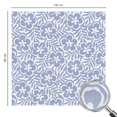 Sichtschutzfolie Fenster Buntglasoptik Hibiskusblüten