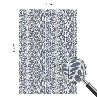 Fensterfolie Sichtschutz Gemusterte Blätter