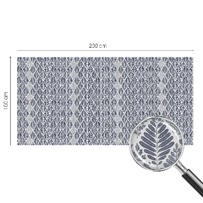 Fensterfolie Sichtschutz Gemusterte Blätter