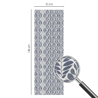 Fensterfolie Sichtschutz Gemusterte Blätter