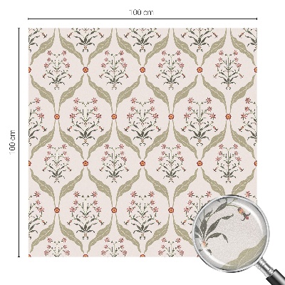 Folie für Fenster blickdicht Blumenmuster