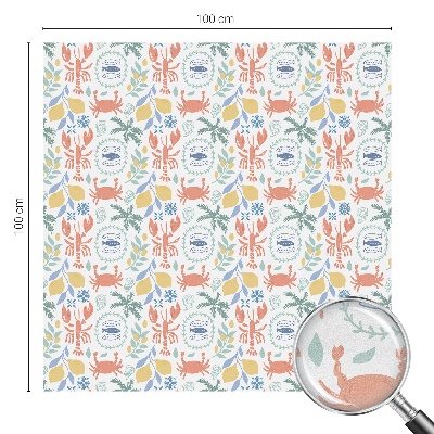 Sichtschutz Klebefolie Buntglasoptik Nautische Motive