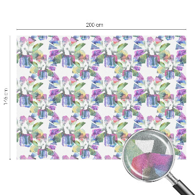 Sichtschutzfolie Fenster Buntglasoptik Farbenfrohe Abstraktion