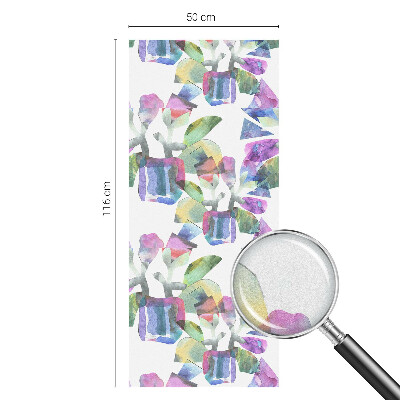 Sichtschutzfolie Fenster Buntglasoptik Farbenfrohe Abstraktion