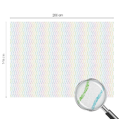 Folie für Fenster blickdicht Regenbogenlinien