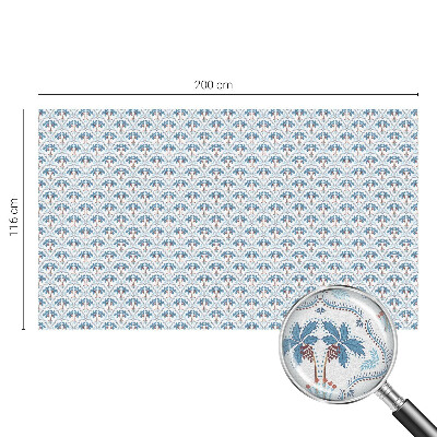 Klebefolie Fenster Sichtschutz Blaue Palmen