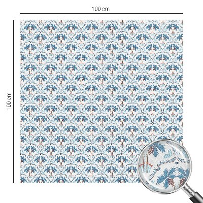 Klebefolie Fenster Sichtschutz Blaue Palmen