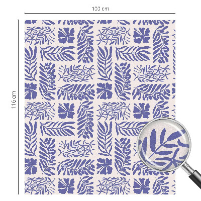 Fensterfolie Sichtschutz Pflanzenmuster