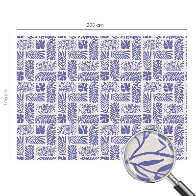 Fensterfolie Sichtschutz Pflanzenmuster