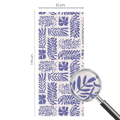 Fensterfolie Sichtschutz Pflanzenmuster