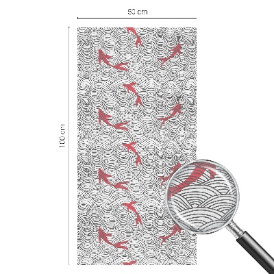Folie für Fenster blickdicht Wellenmuster