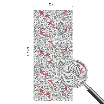 Folie für Fenster blickdicht Wellenmuster
