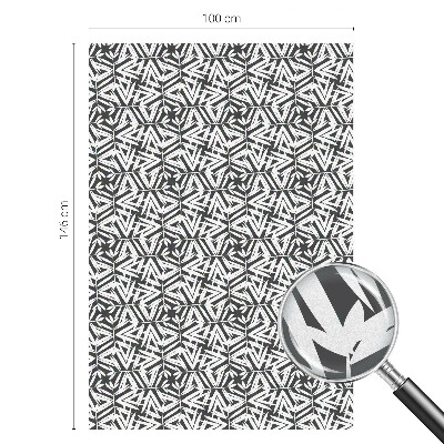 Fensterfolie Sichtschutz Geometrische Blätter