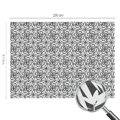 Fensterfolie Sichtschutz Geometrische Blätter