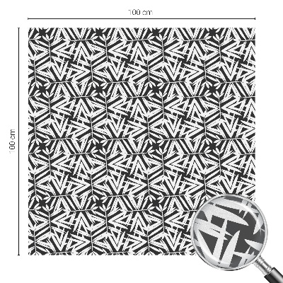 Fensterfolie Sichtschutz Geometrische Blätter