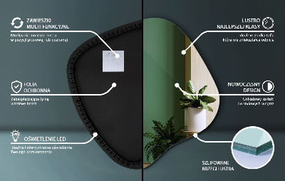 LED spiegel organisch moderner Akzent