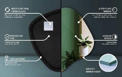 LED spiegel organisch moderner Akzent