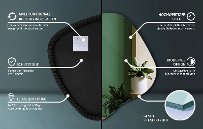 LED spiegel organisch moderner Akzent