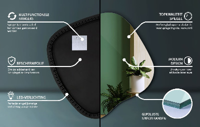LED spiegel organisch moderner Akzent