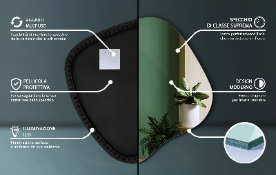 LED spiegel organisch moderner Akzent