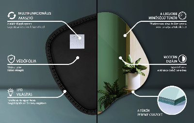 LED spiegel organisch moderner Akzent