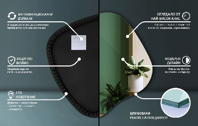 LED spiegel organisch moderner Akzent