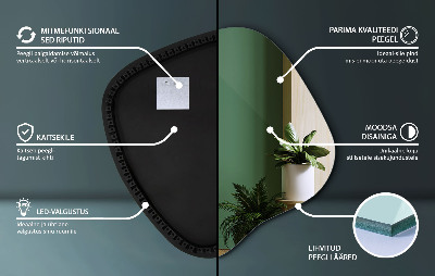 LED spiegel organisch moderner Akzent