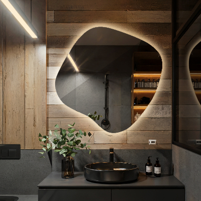 LED spiegel organisch moderner Akzent