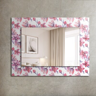 Bedruckter spiegel Bedruckter spiegel Blumen Aquarellmuster