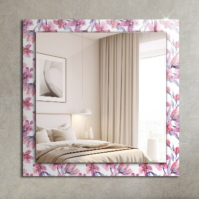 Bedruckter spiegel Bedruckter spiegel Blumen Aquarellmuster