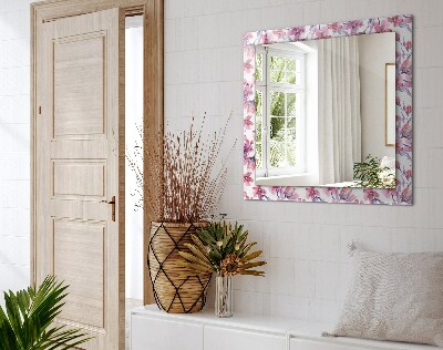 Bedruckter spiegel Bedruckter spiegel Blumen Aquarellmuster