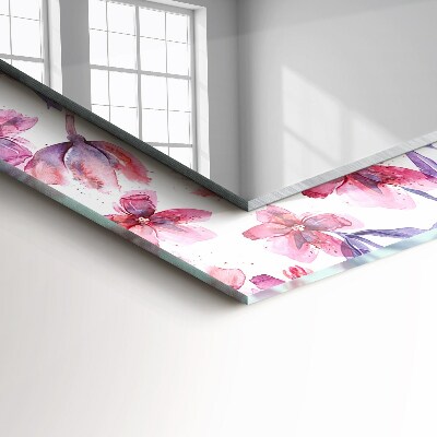 Bedruckter spiegel Bedruckter spiegel Blumen Aquarellmuster