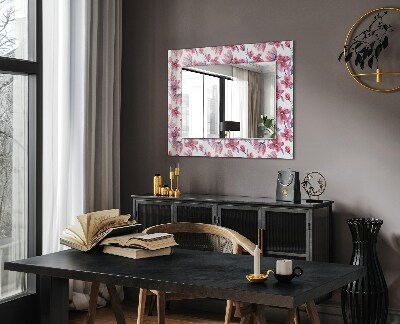 Bedruckter spiegel Bedruckter spiegel Blumen Aquarellmuster