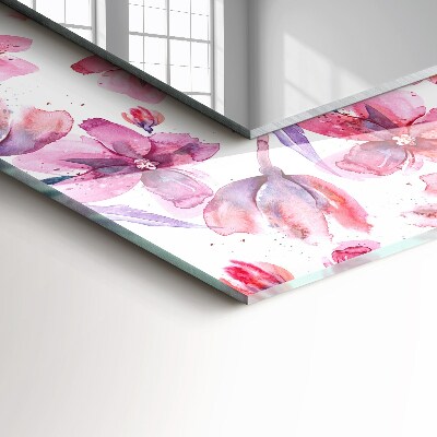 Bedruckter spiegel Bedruckter spiegel Blumen Aquarellmuster