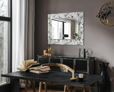 Bedruckte spiegel Bedruckte spiegel Blumen monochromes Muster