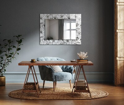 Bedruckte spiegel Bedruckte spiegel Blumen monochromes Muster