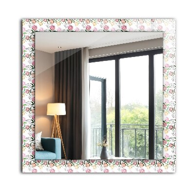 Spiegel mit aufdruck Spiegel mit aufdruck Florales Muster