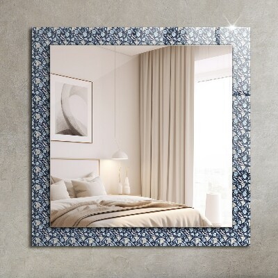 Spiegel ornament Spiegel ornament Blaues florales Muster