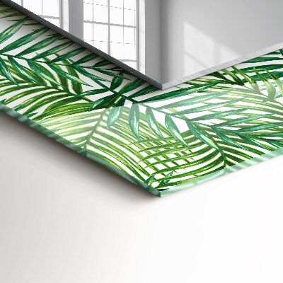 Spiegel mit aufdruck Spiegel mit aufdruck Grüne Palmenblätter