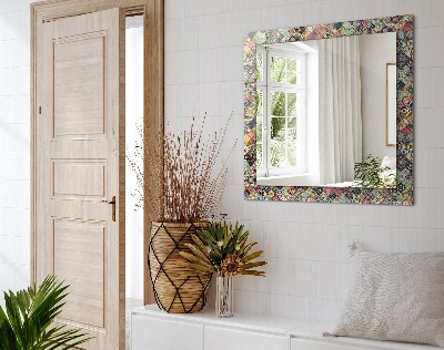 Spiegel mit motivdruck Spiegel mit motivdruck Bunte Patchwork-Muster