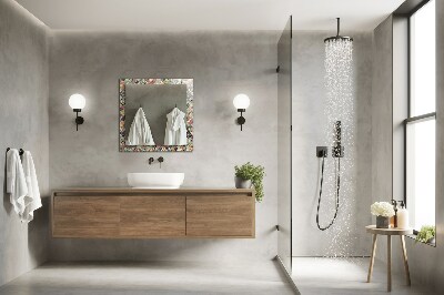 Spiegel mit motivdruck Spiegel mit motivdruck Bunte Patchwork-Muster
