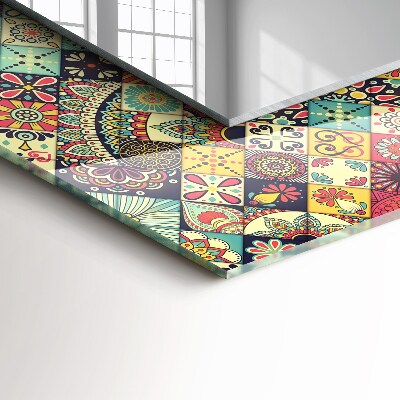 Spiegel mit motivdruck Spiegel mit motivdruck Bunte Patchwork-Muster
