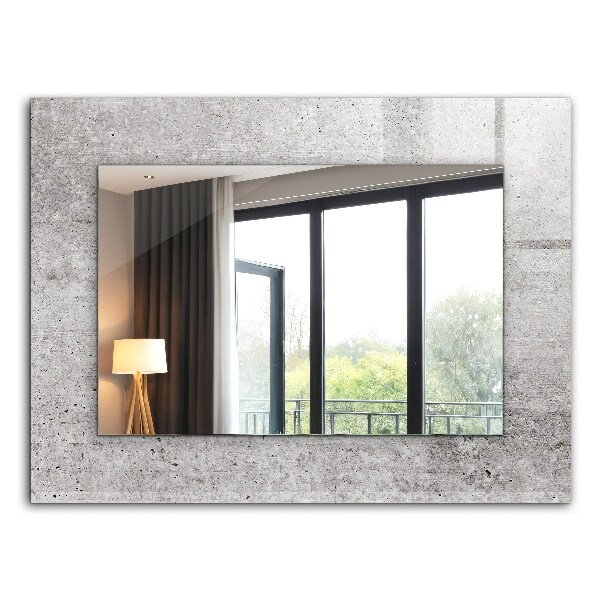 Spiegel mit aufdruck Spiegel mit aufdruck Betonwand-Textur