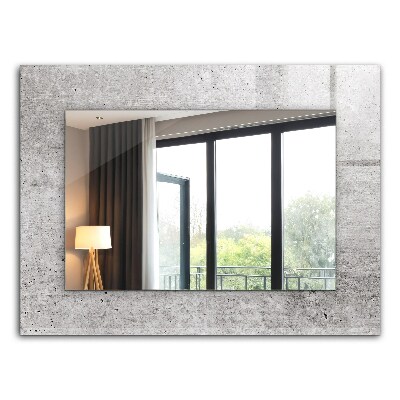 Spiegel mit aufdruck Spiegel mit aufdruck Betonwand-Textur
